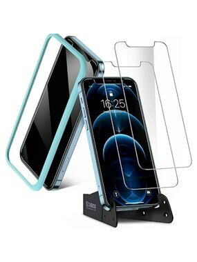 iPhone 12 Pro Max Screen Protector (2)  and Phone Stand